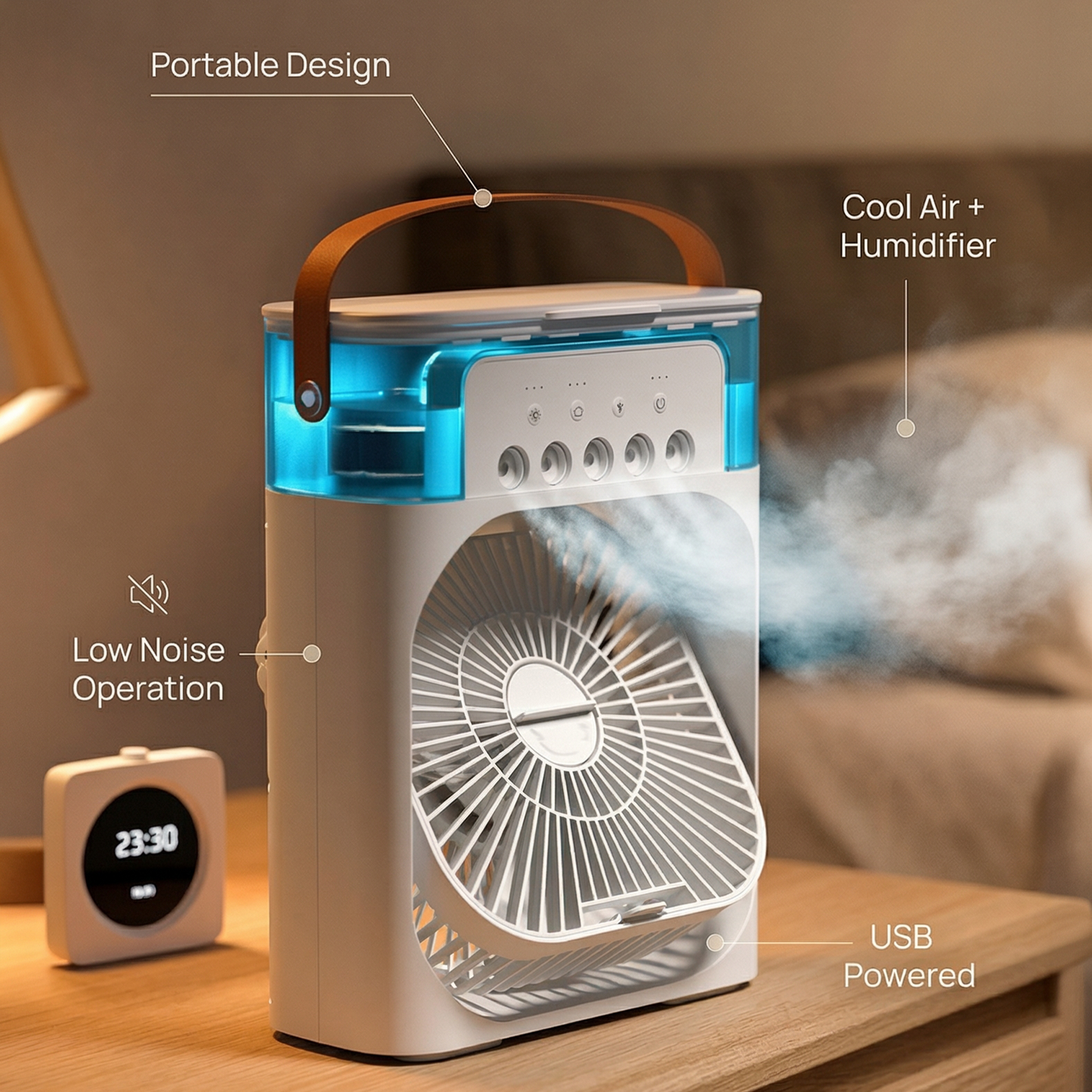 Arctic Breeze Mini Air Cooler – Portable USB Cooling Fan