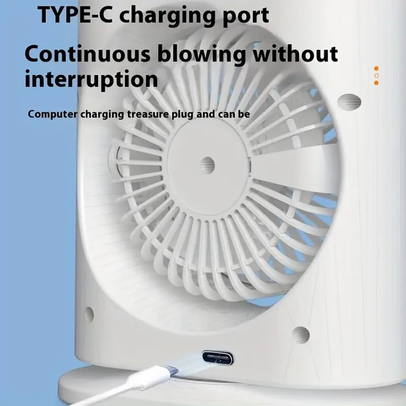 MistyFlow™ Dual Fan RGB Portable Air Cooler with Mist Humidifier