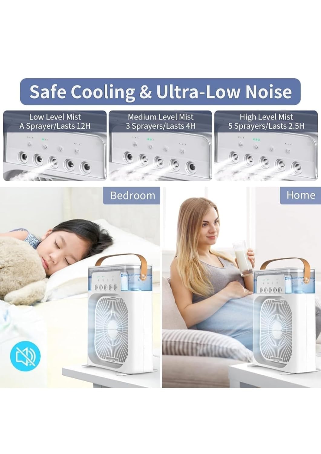 Arctic Breeze Mini Air Cooler – Portable USB Cooling Fan